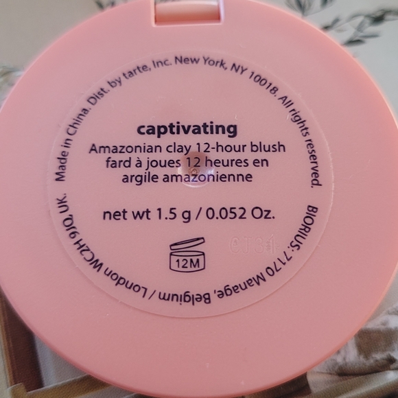 ⭐️HP⭐️TARTE -Amazonian Clay 12 Hour Longwear Powder Blush - Picture 4 of 9